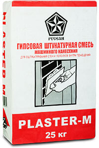 Штукатурка гипсовая Plaster-M машинного нанесения